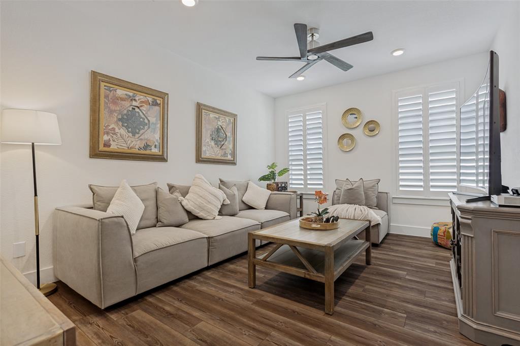 Generous second living area upstairs