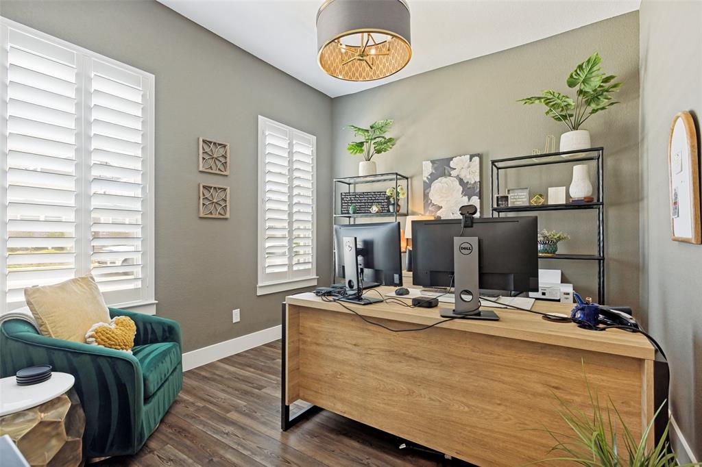 Updated home office or flex space Updated home office or flex space