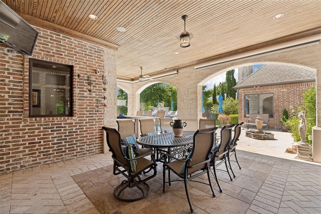 Large covered patio
