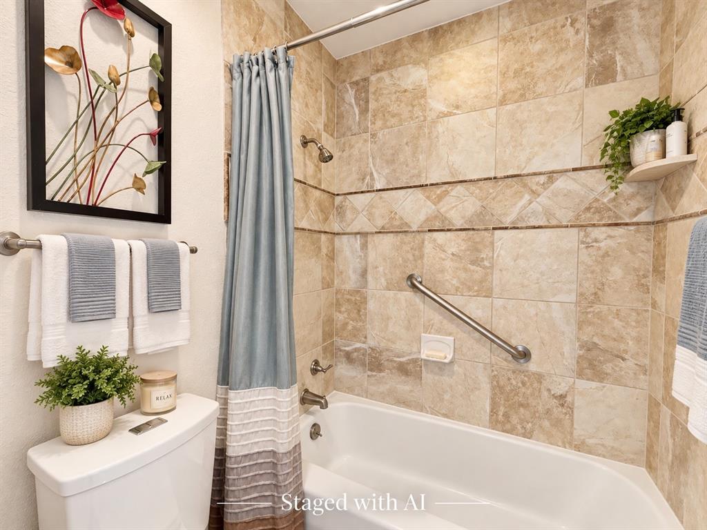 Hall Bath - Staged with AI