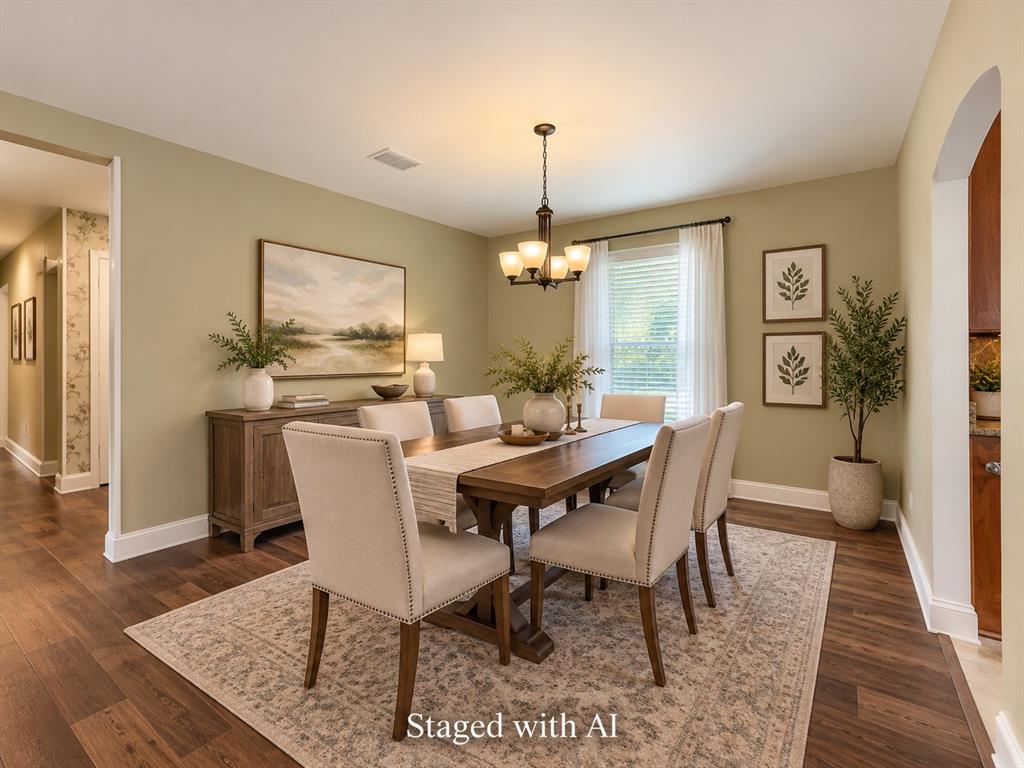 Formal Dining - Staged with AI Formal Dining - Staged with AI