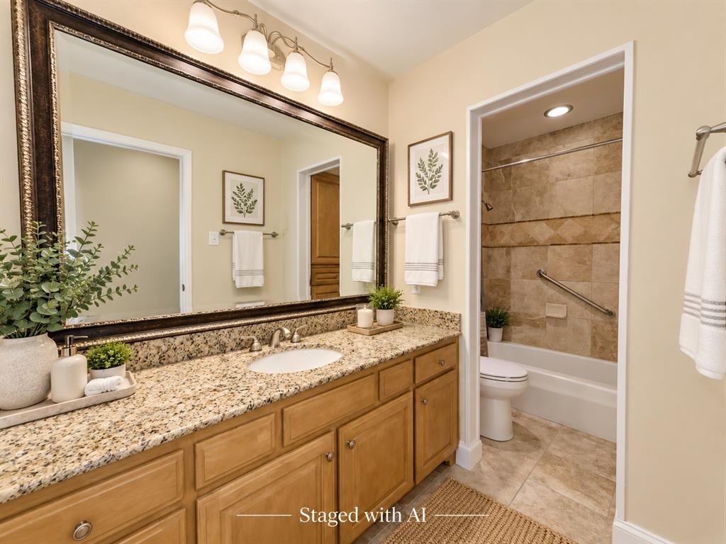 Hall Bath - Staged with AI