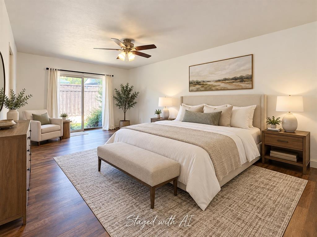 Primary Bedroom - Staged with AI Primary Bedroom - Staged with AI