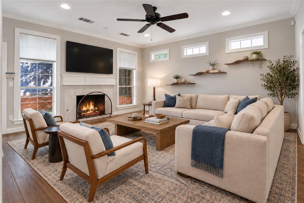 AI staged Family Room