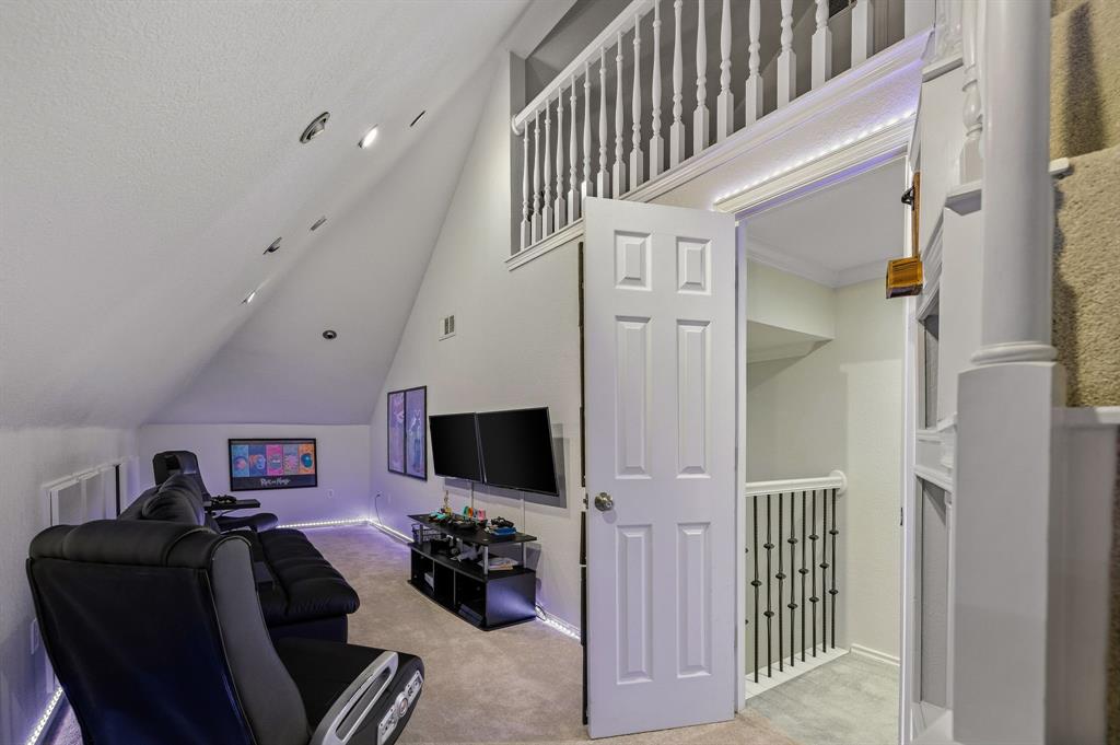 3rd floor bonus game room with additional loft