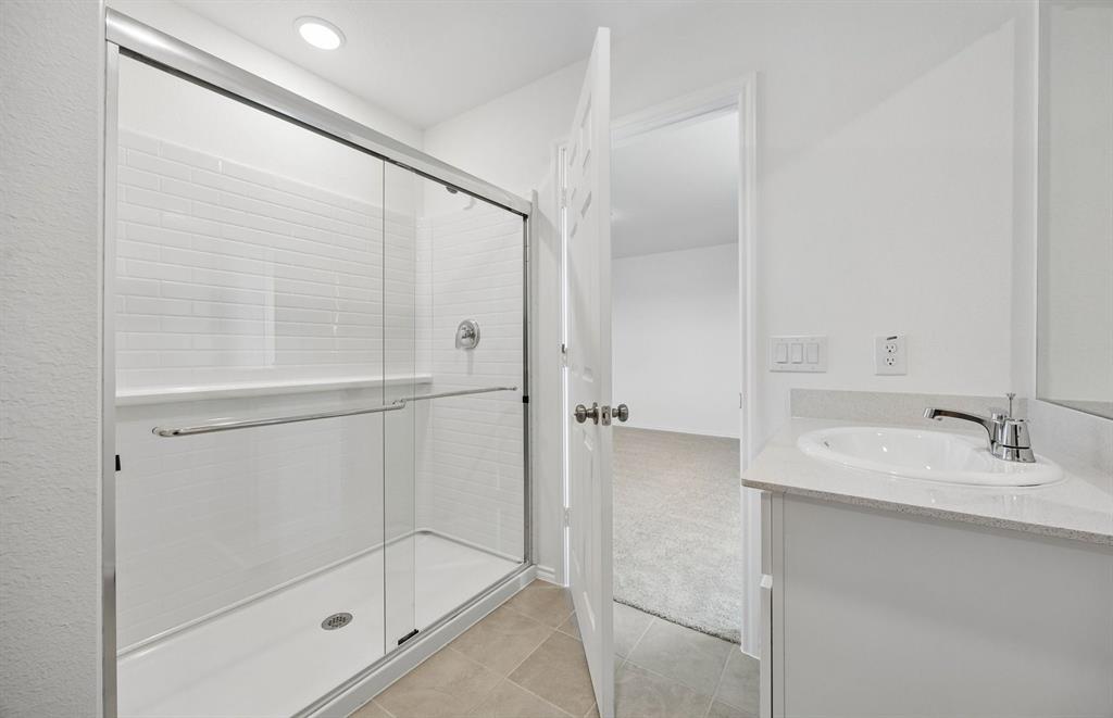 *Floorplan representation, not actual home - large walk-in shower in owner's suite bath