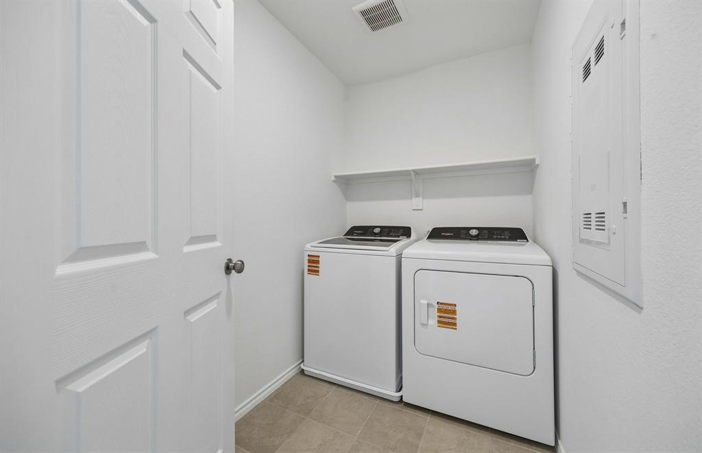 *Floorplan representation, not actual home - Laundry room