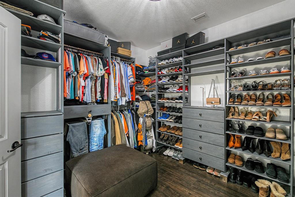 Custom Closet in the Primary Master Suite