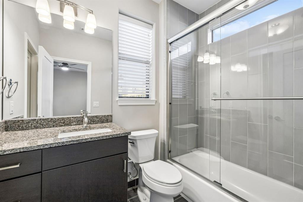 Ensuite bathroom off second bedroom