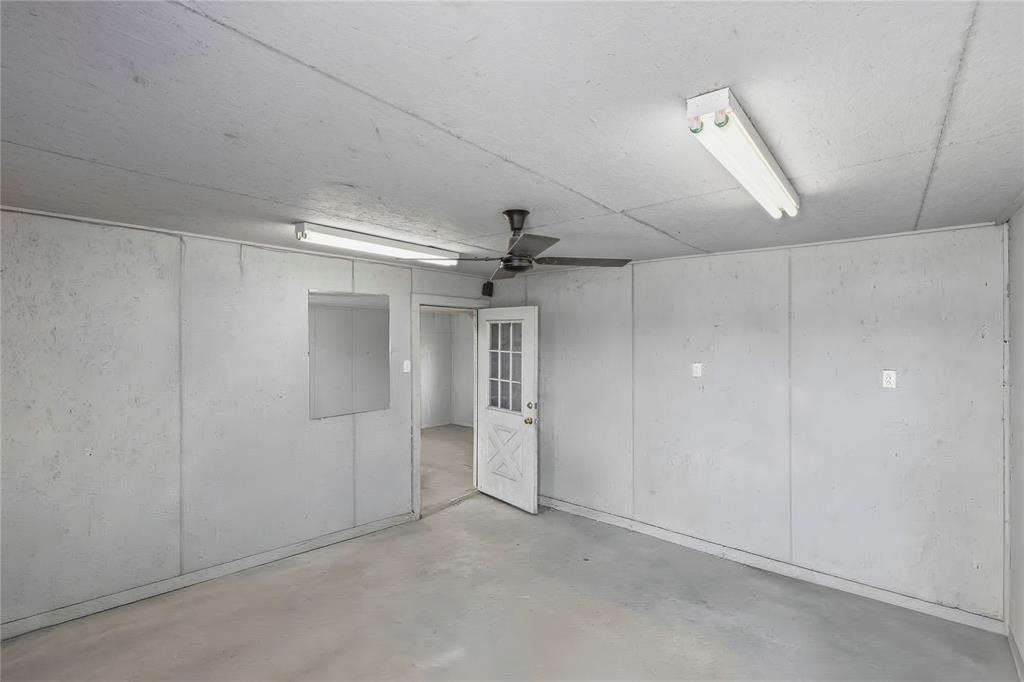 Office space inside shop area.