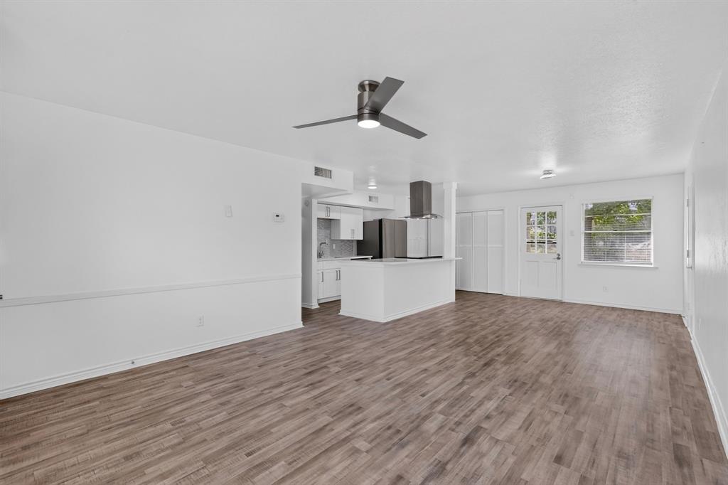Living Room open to Dining Area & Kitchen