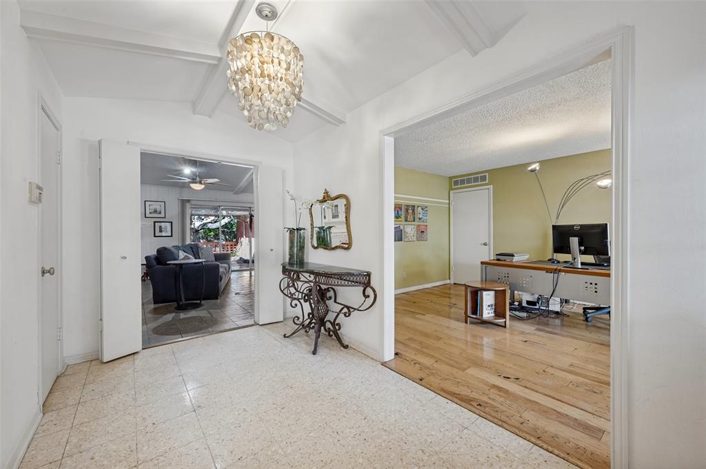 Entry looking into study/formal living