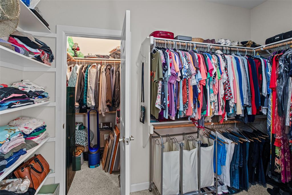 Primary closet.