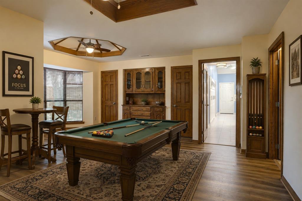 Staged game room