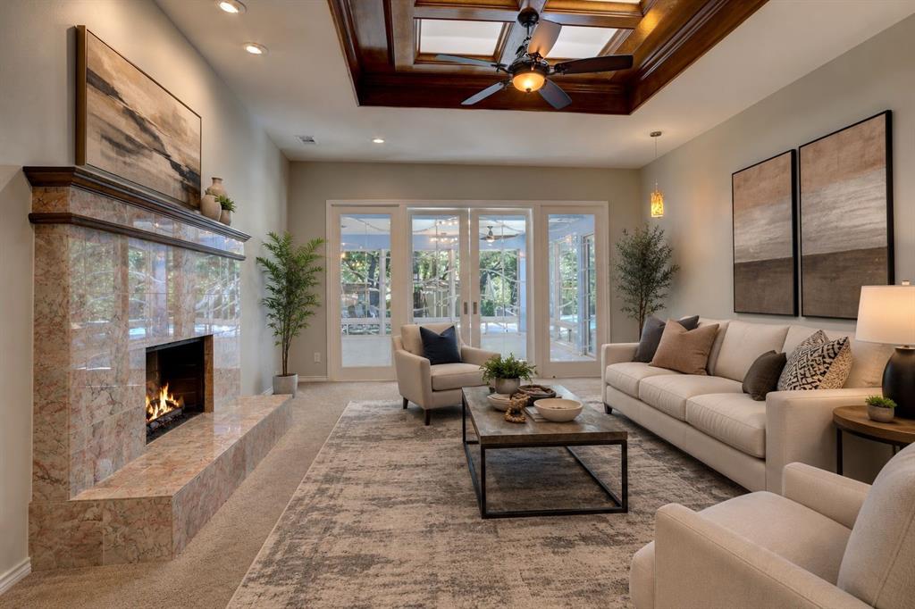 Staged living area