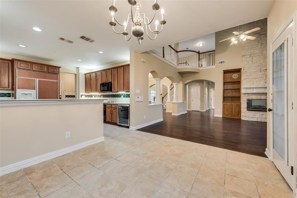 View of the Kitchen & Part of the Living room from the Dining Nook