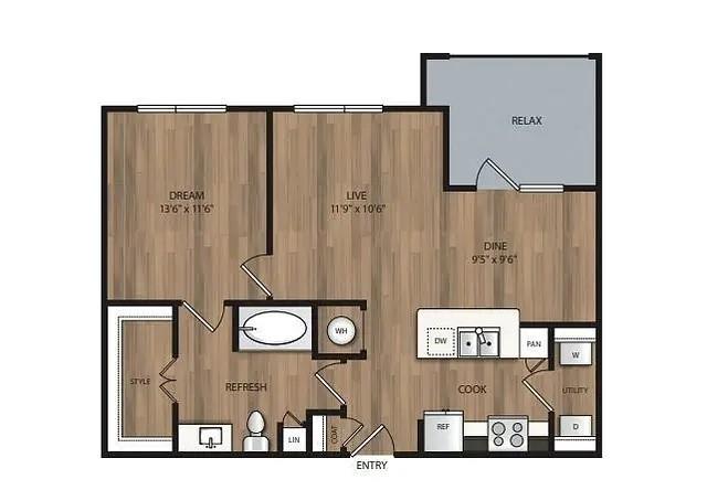 1 month free on 14-15 month lease terms