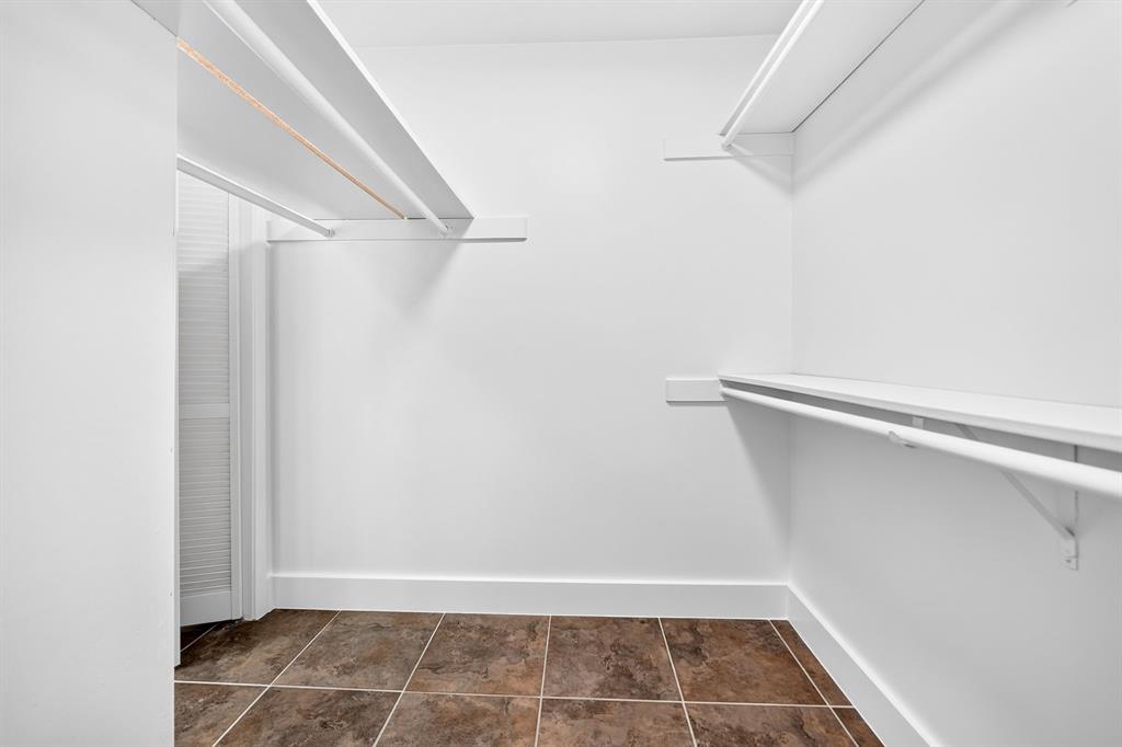 Closet off the primary bathroom