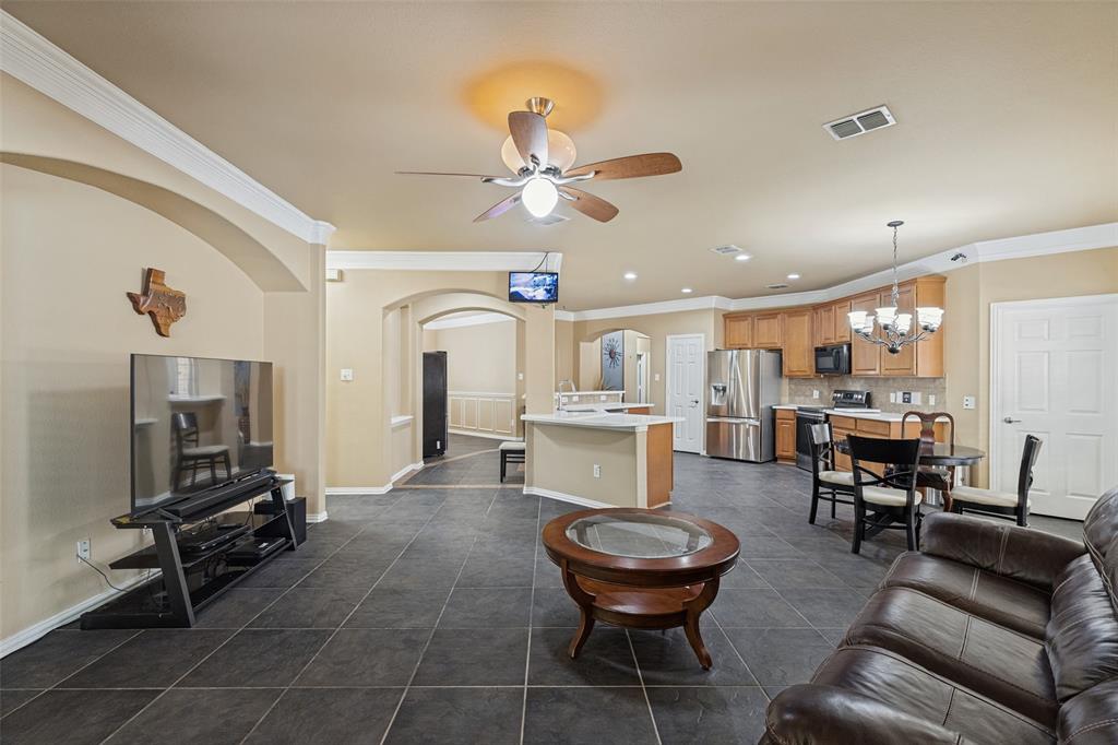 Open-concept living space