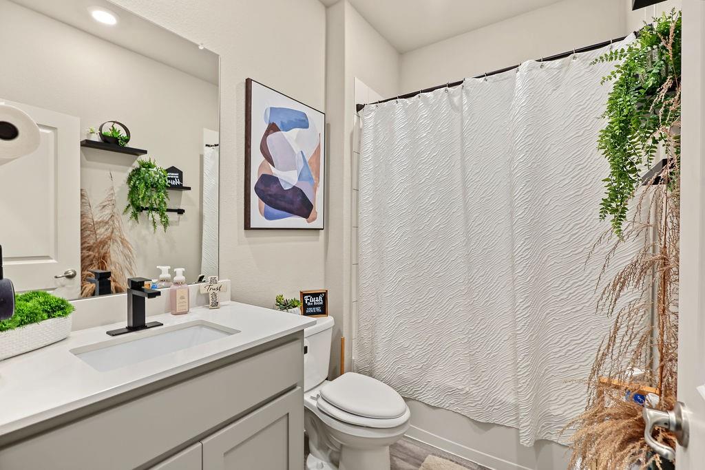 View of guest bath downstairs