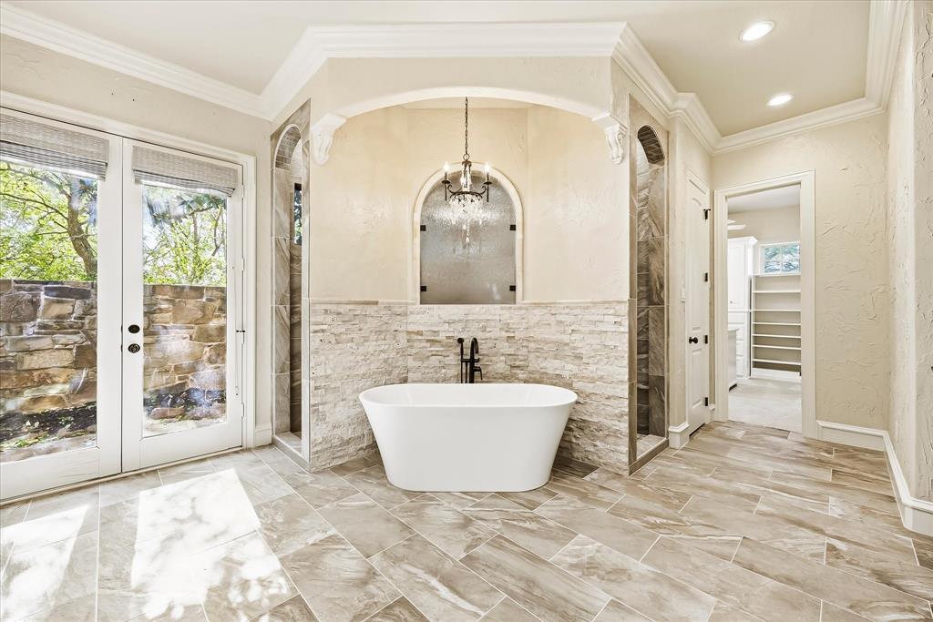 His & Her Vanities, Walk thru Shower,