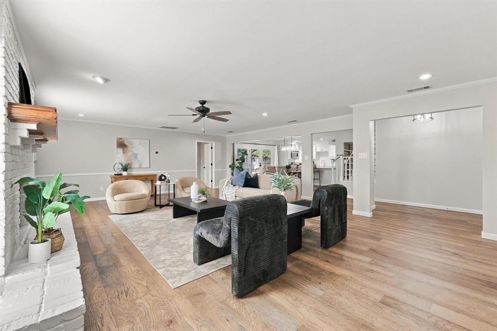 Open living space with large windows and natural light