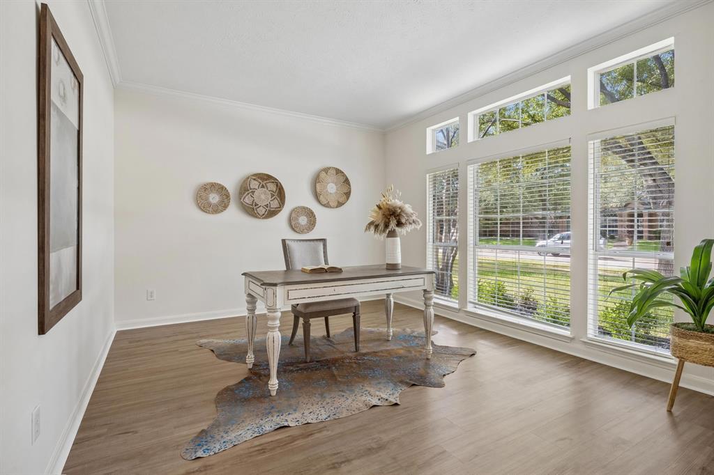 Office or additional living room, play room or music room.