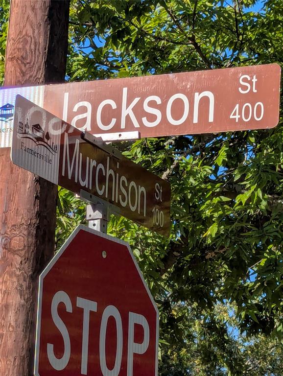 Located on the corner of Murchison Street and Jackson Street in an established Farmersville neighborhood, offering convenient corner-lot access.