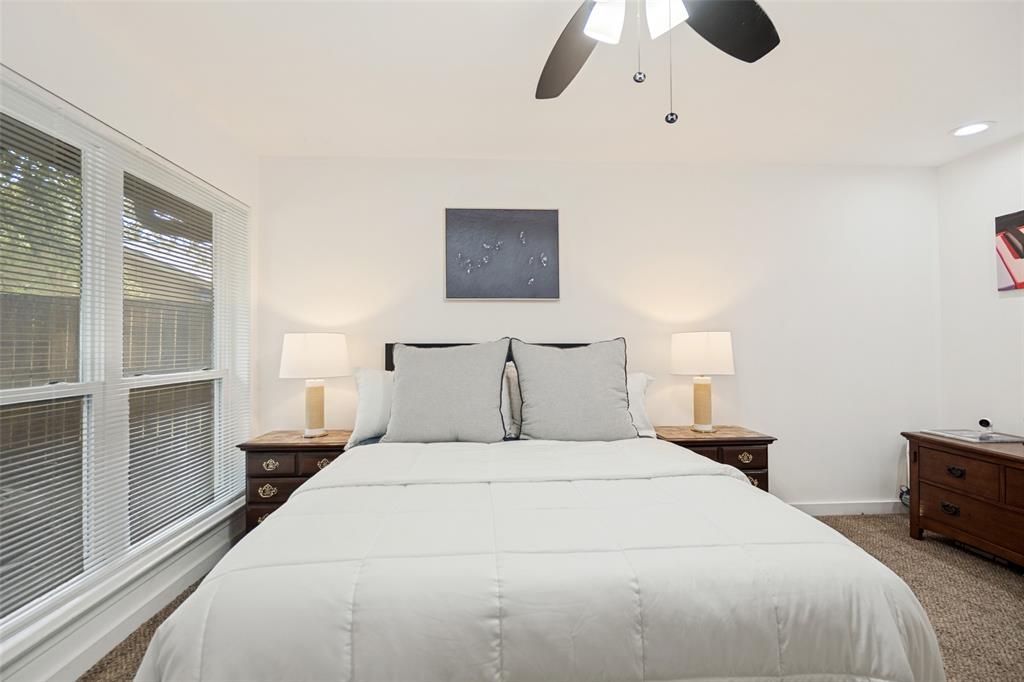 Window with blinds and trim
