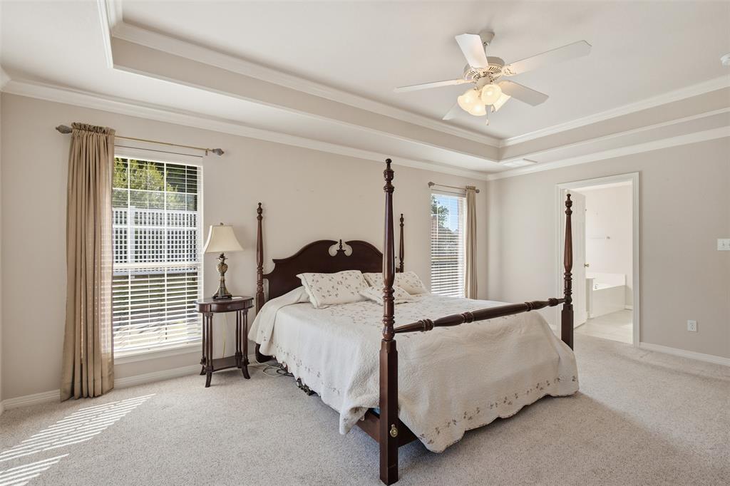 PANNED CEILING IN PRIMARY BEDROOM