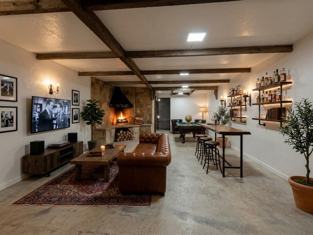 Basement. Digitally staged