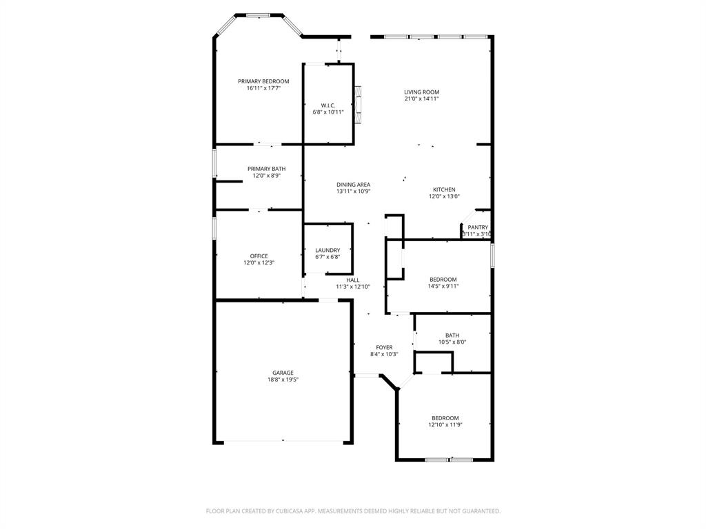 View of room layout