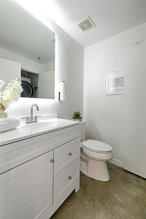 Half bath on 1st floor