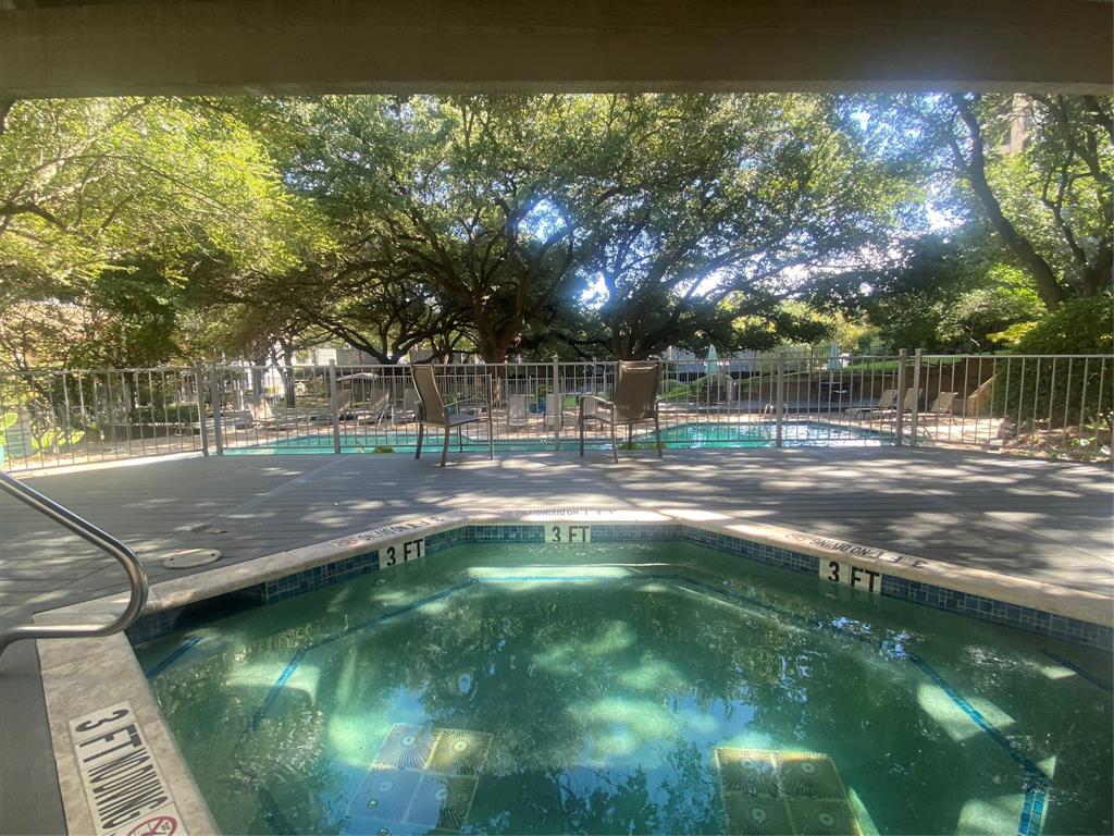 view from hot tub