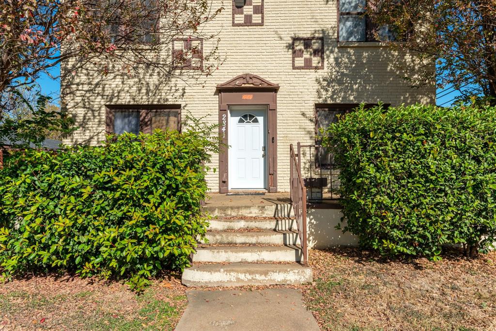 Brick facade with decorative accents