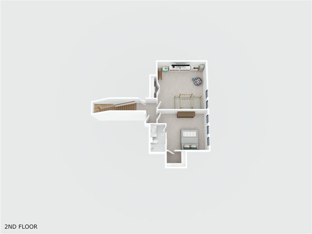 Upstairs 3D Floor Plan