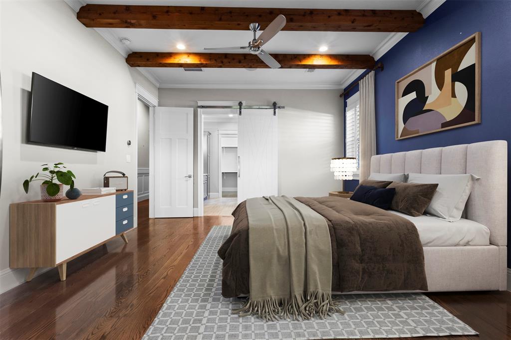 Primary Bedroom virtually staged