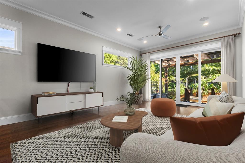 Den/Exercise Room virtually staged