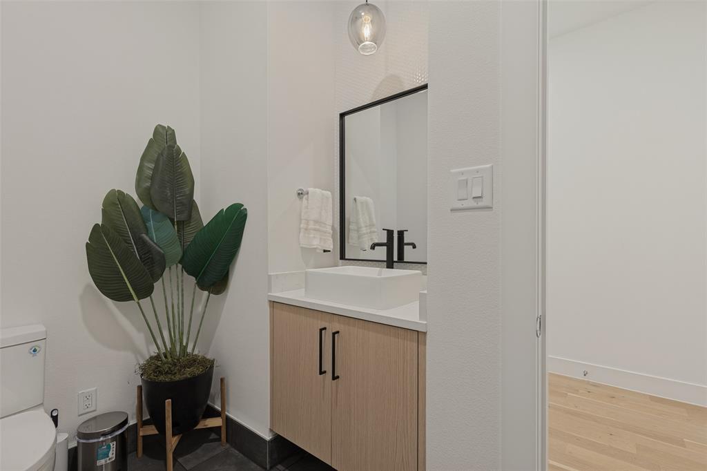Downstairs half bath