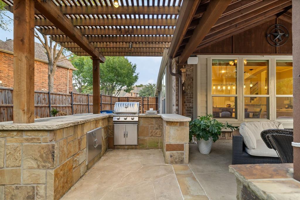 Outdoor grill is ready to make a delicious meal.