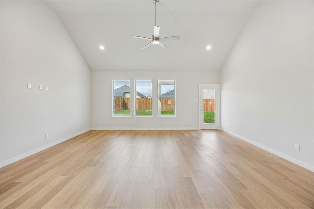 Living and Dining Room in the Stanley II home plan – REPRESENTATIVE PHO