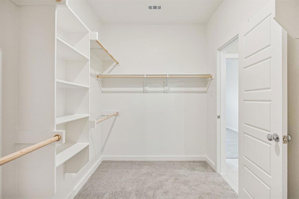 Primary Closet in the Stanley II home plan – REPRESENTATIVE PHOTO