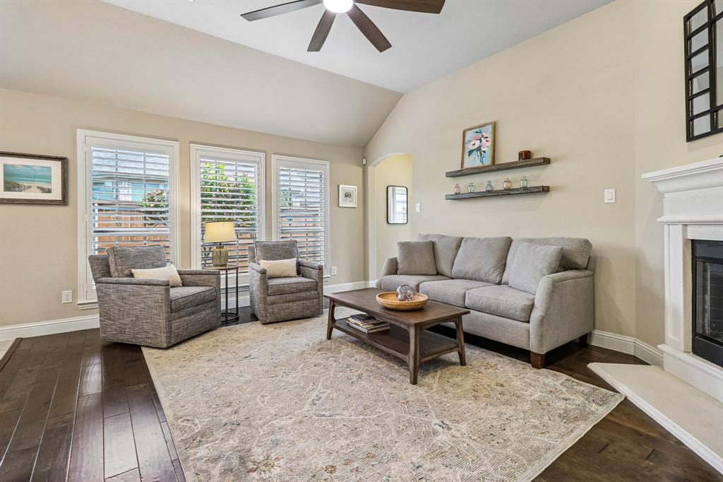 Living Room with Fireplace