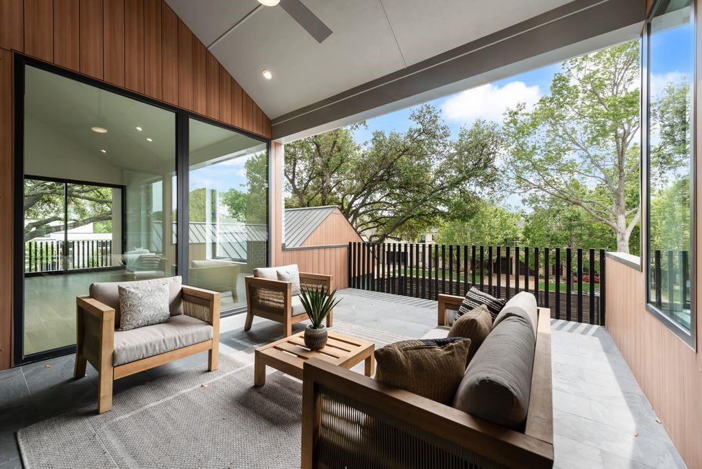 Seamless indoor-outdoor living creates an ideal setting for year-round enjoyment.