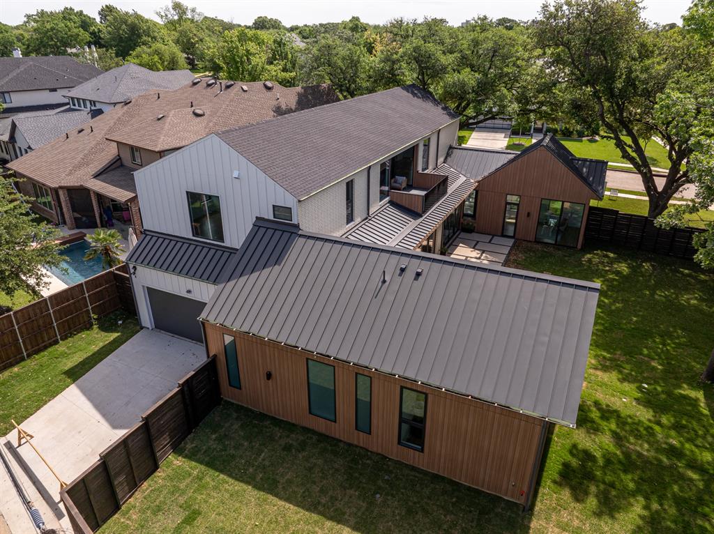 Arial view capturing the full scope of oversized lot!