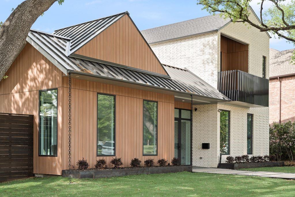 Every angle of the front exterior showcases attention to detail and elevated construction. Every angle of the front exterior showcases attention to detail and elevated construction.