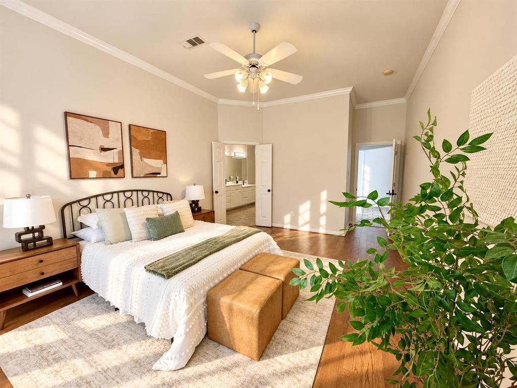 Hardwood-style flooring throughout