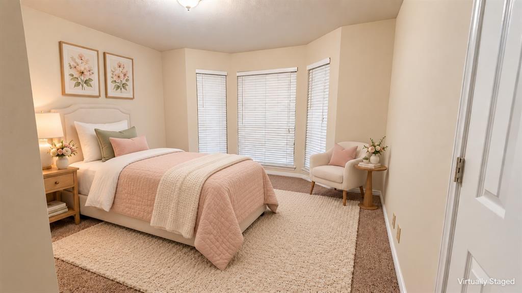 Bedroom with Bay window
