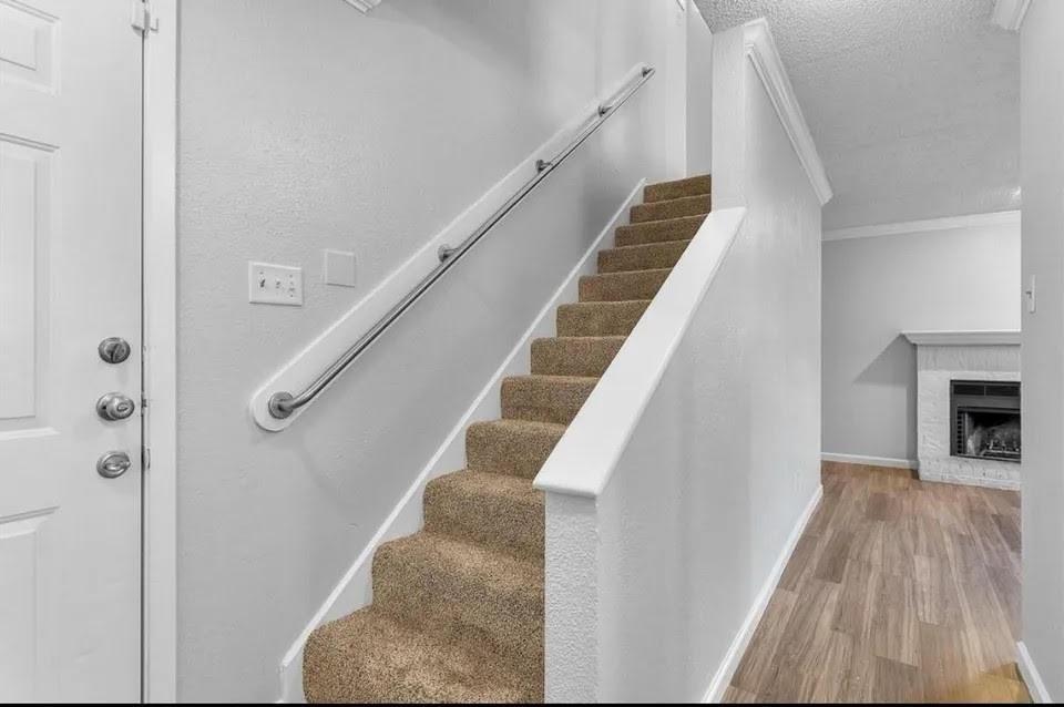 A well-lit ground floor hallway