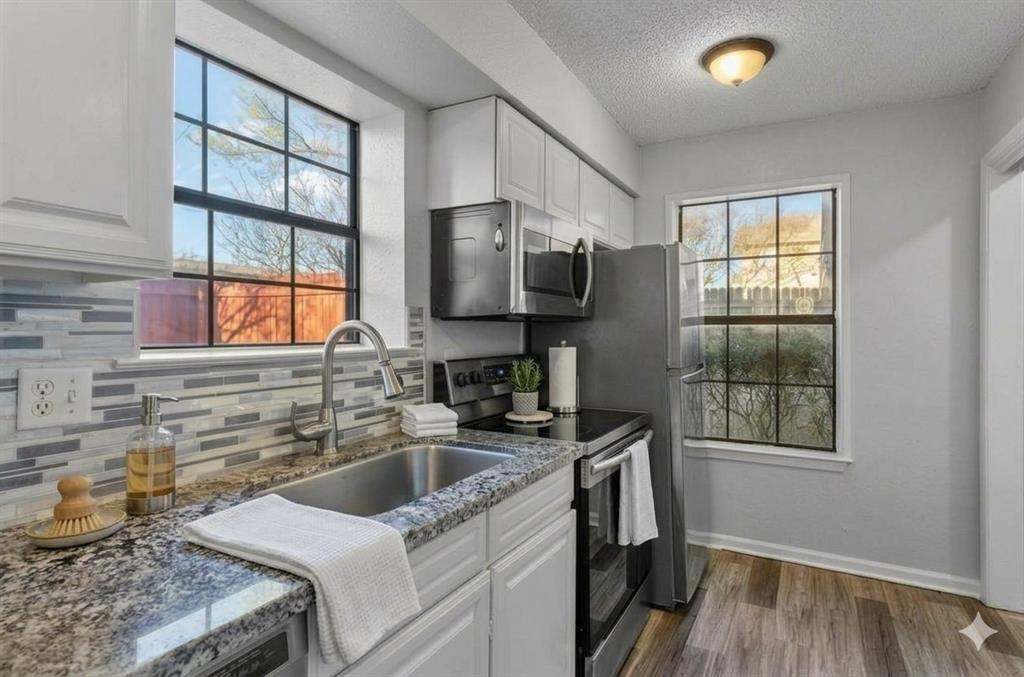 Virtually-staged kitchen